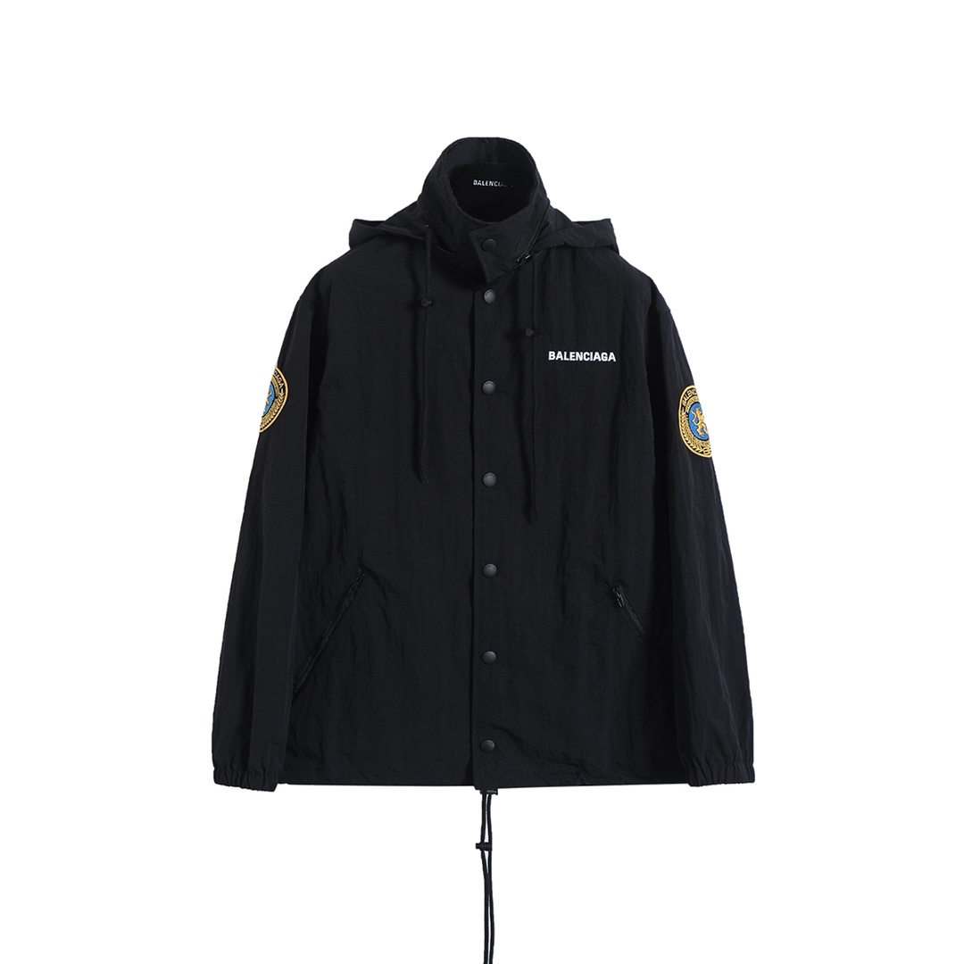 BALENCIAGA バレンシアガ フード付きジャケット 黒 2点セット 31747