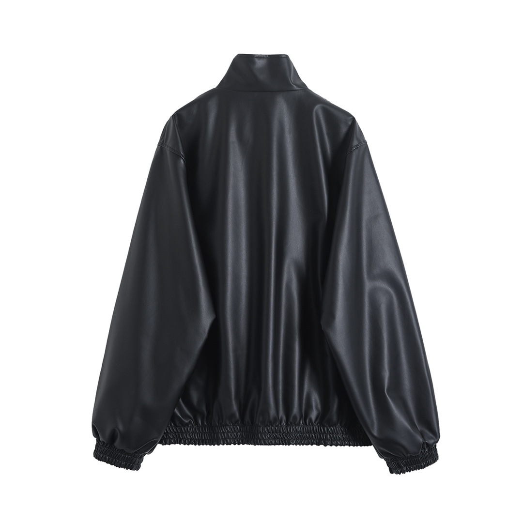 BALENCIAGA バレンシアガ レザージャケット 本革 通勤 通学 ブラック - 画像 2