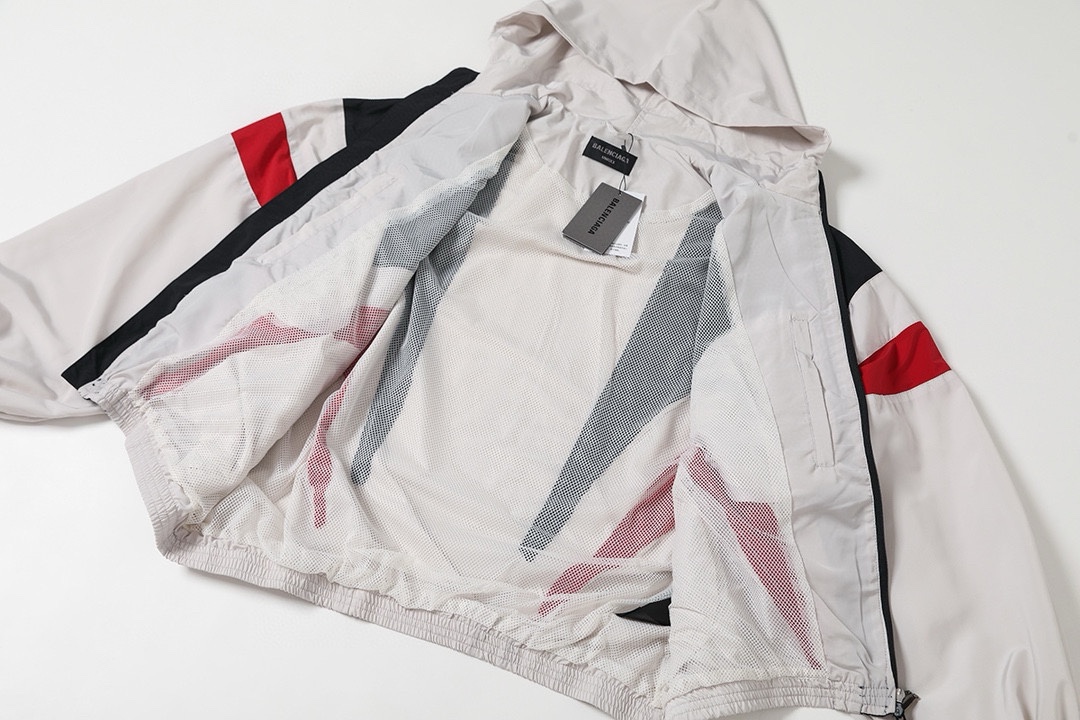 BALENCIAGA バレンシアガ フード付きジャケット 本革 リブ 通勤 通学 全4色 - 画像 5