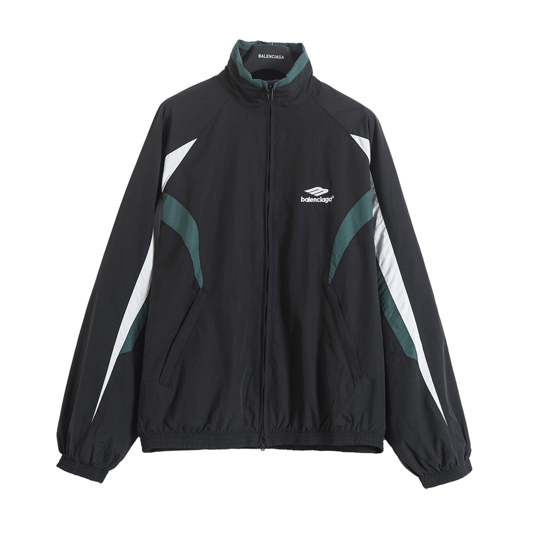 BALENCIAGA バレンシアガ レンジップジャケット ブラック 緑 白
