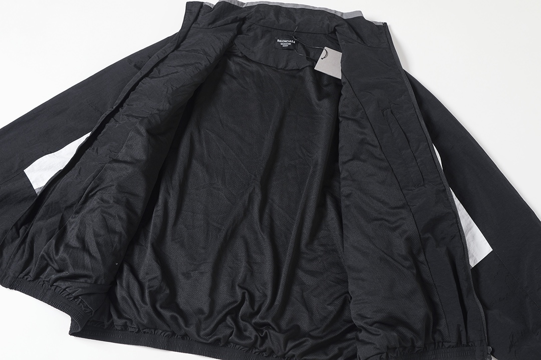 BALENCIAGA バレンシアガ フルジップジャケット 通勤 通学 旅行 ブラック 灰 白 全3色 - 画像 5