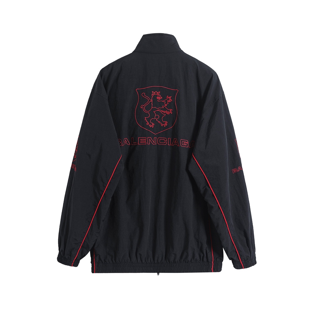 BALenciaga バレンシアガ フルジップジャケット 通勤 ファッション 通勤 通学 ブラック - 画像 2