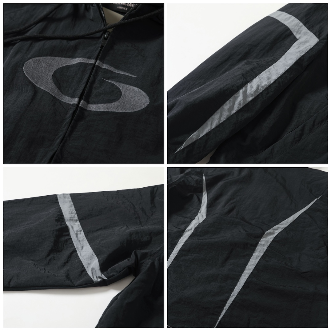 BALENCIAGA バレンシアガ フード付きジャケット 本革 通勤 通学 ブラック - 画像 6