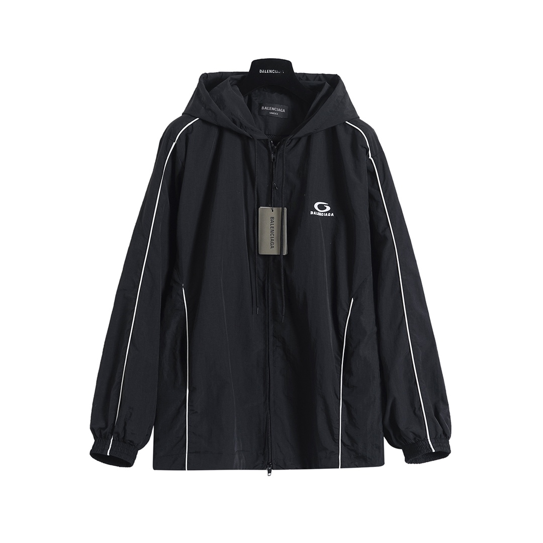 BALENCIAGA バレンシアガ フルジップパーカー 黒色