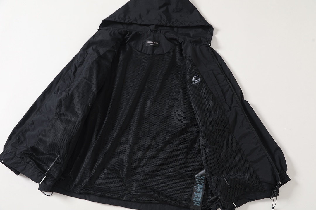 BALENCIAGA バレンシアガ フルジップパーカー 黒色 - 画像 5