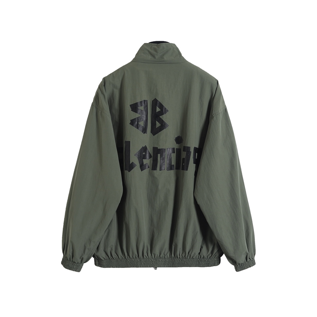 BALENCIAGA バレンシアガ フライトジャケット 71双B黒胶带墨绿防水冲锋衣夹克 墨绿 - 画像 2