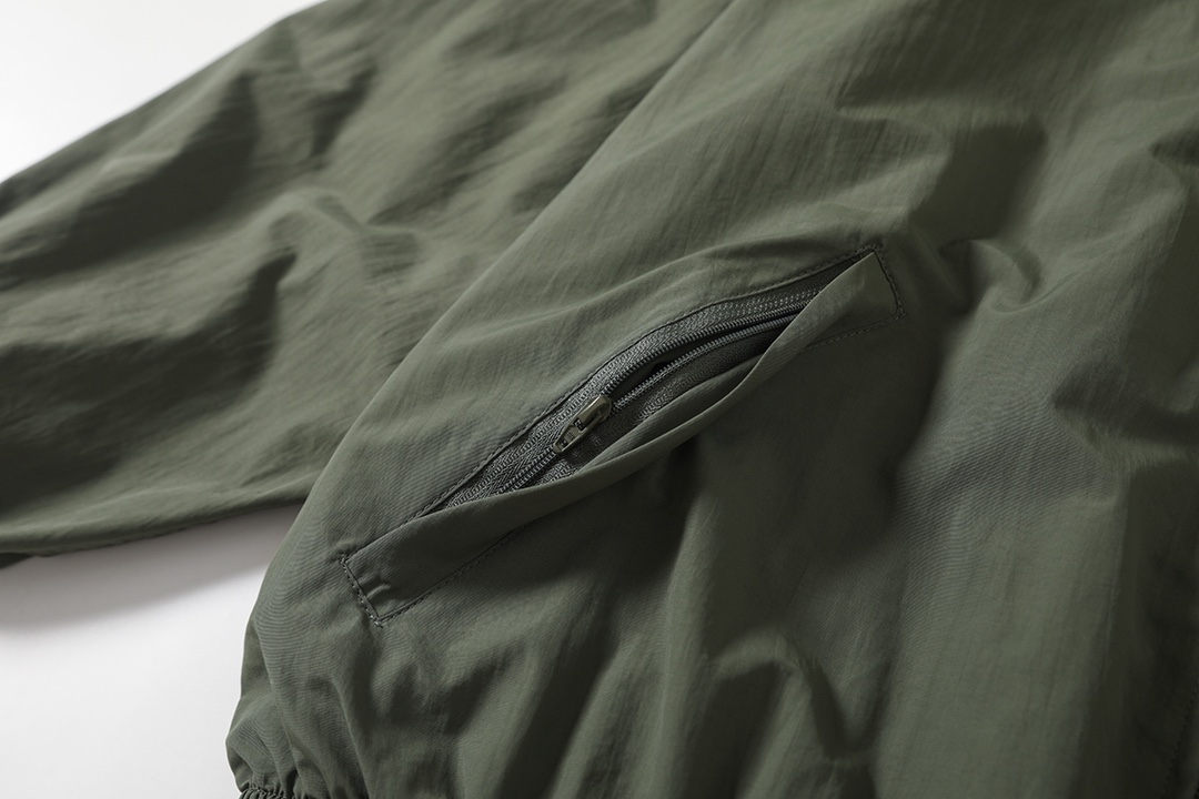 BALENCIAGA バレンシアガ フライトジャケット 71双B黒胶带墨绿防水冲锋衣夹克 墨绿 - 画像 6