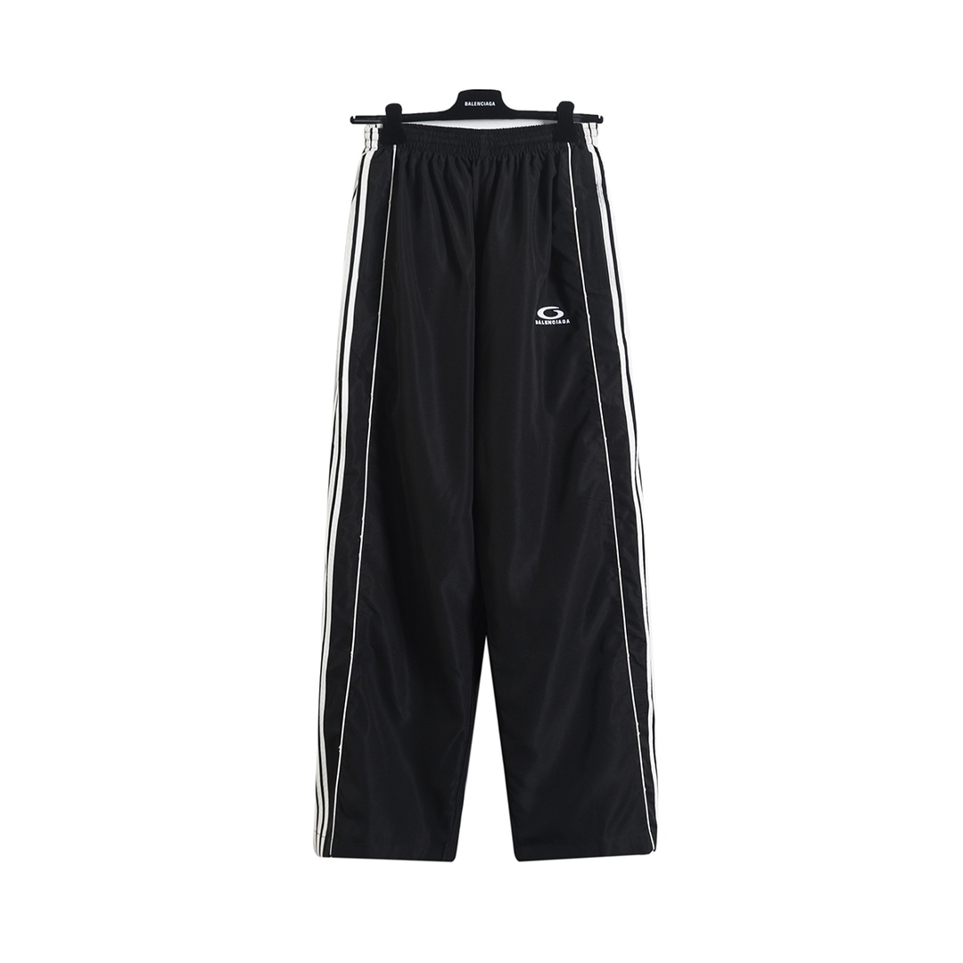 BALENCIAGA バレンシアガ フルジップジャケット + パンツ セット 通勤 通学 トレーニング 黒色 - 画像 3