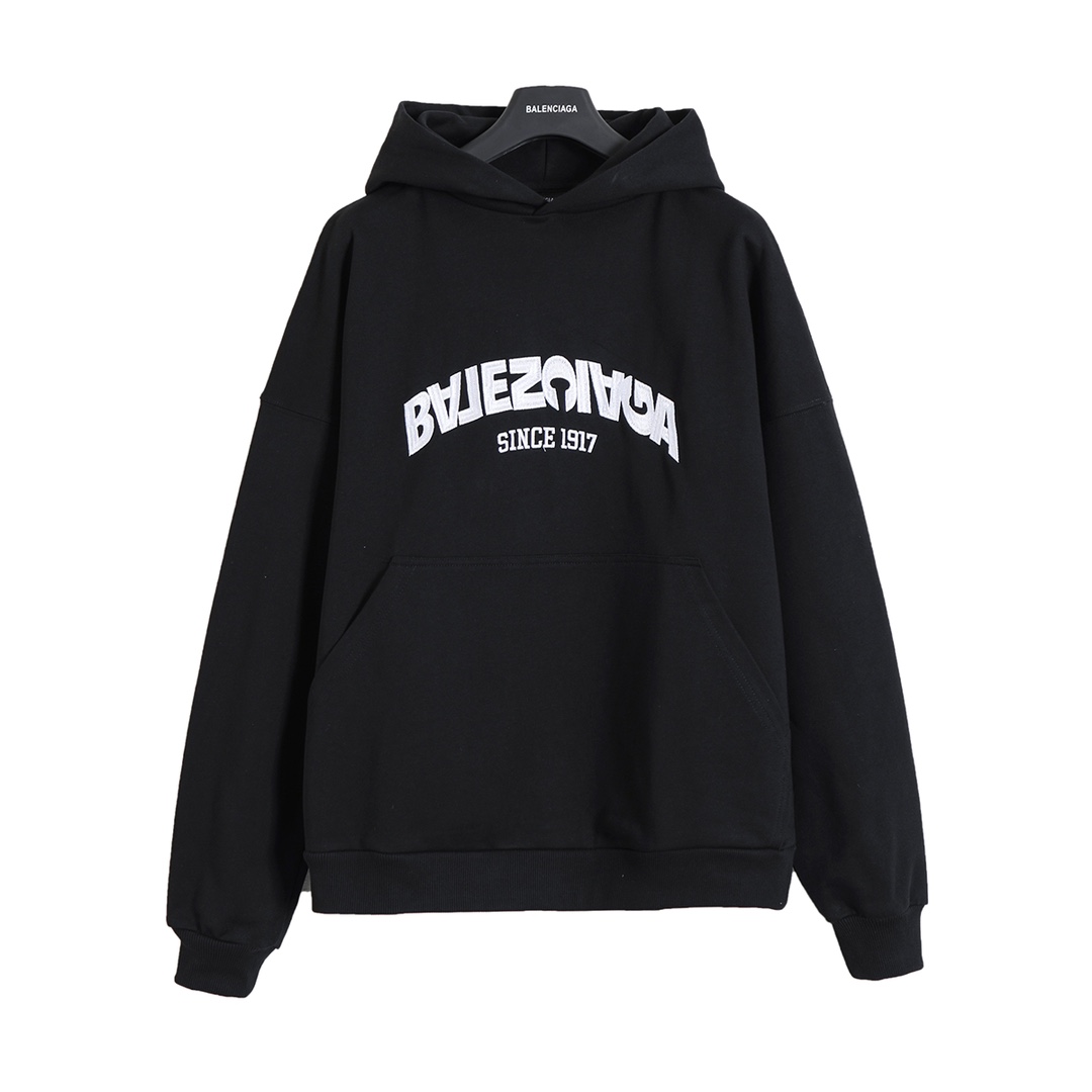 BALENCIAGA バレンシアガ ロゴパーカー ブラック/ホワイト 全2色 - 画像 2