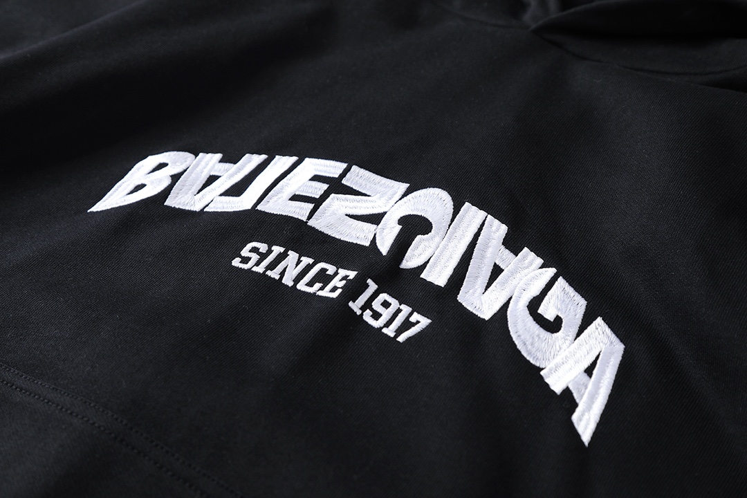 BALENCIAGA バレンシアガ ロゴパーカー ブラック/ホワイト 全2色 - 画像 5