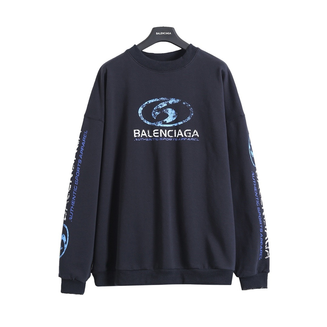 BALENCIAGA バレンシアガ ロゴスウェットシャツ ブラック