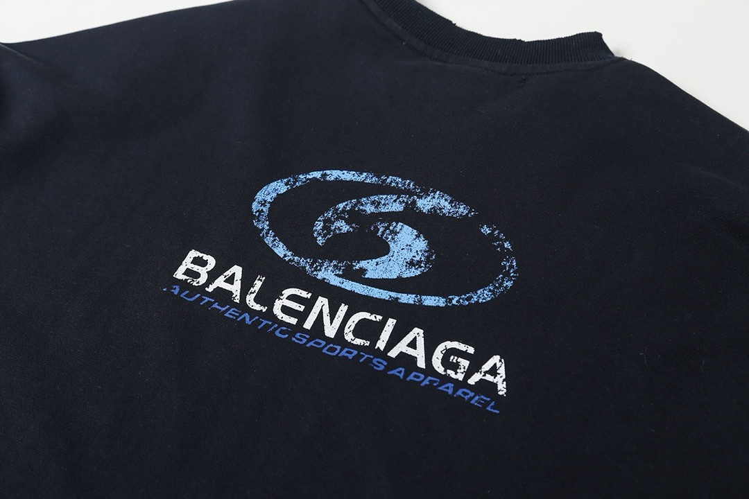 BALENCIAGA バレンシアガ ロゴスウェットシャツ ブラック - 画像 7