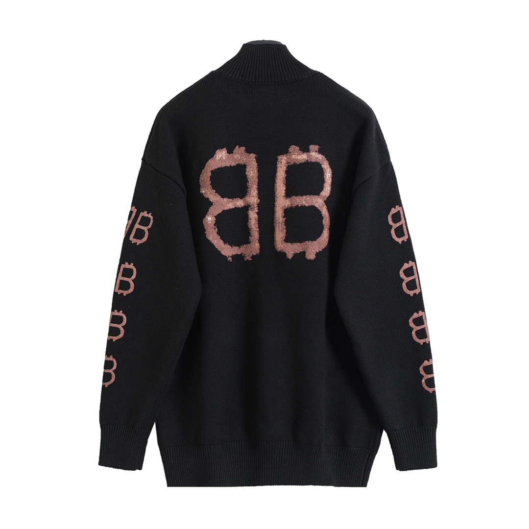 BALENCIAGA バレンシアガ ニットセーター ブラック - 画像 2