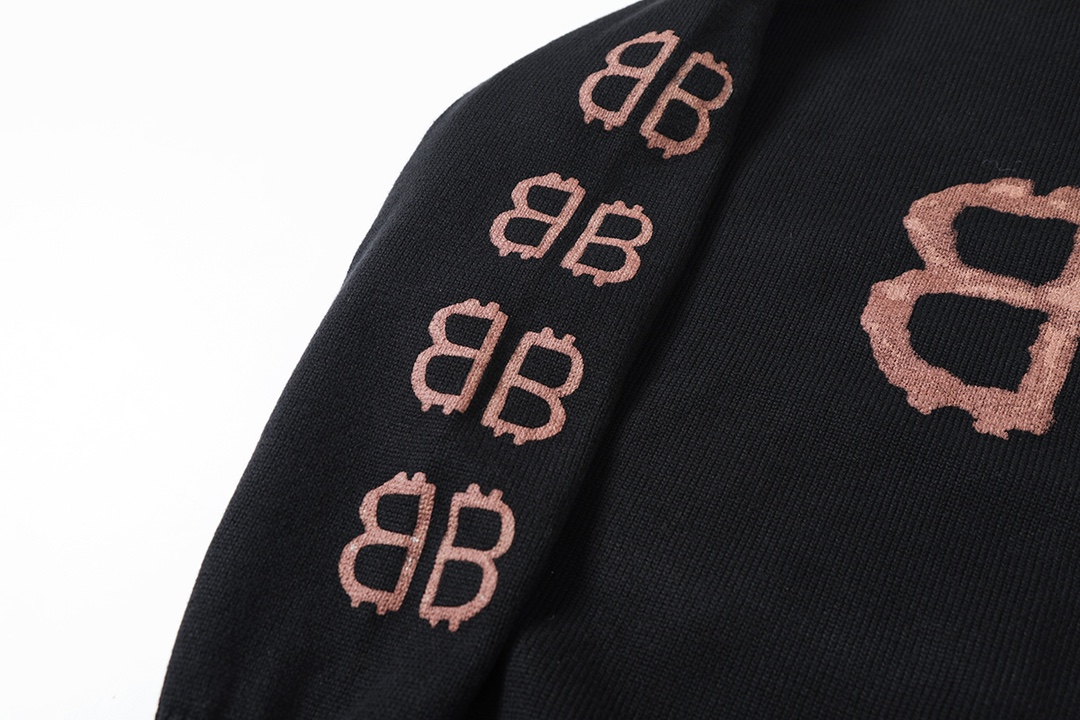 BALENCIAGA バレンシアガ ニットセーター ブラック - 画像 5