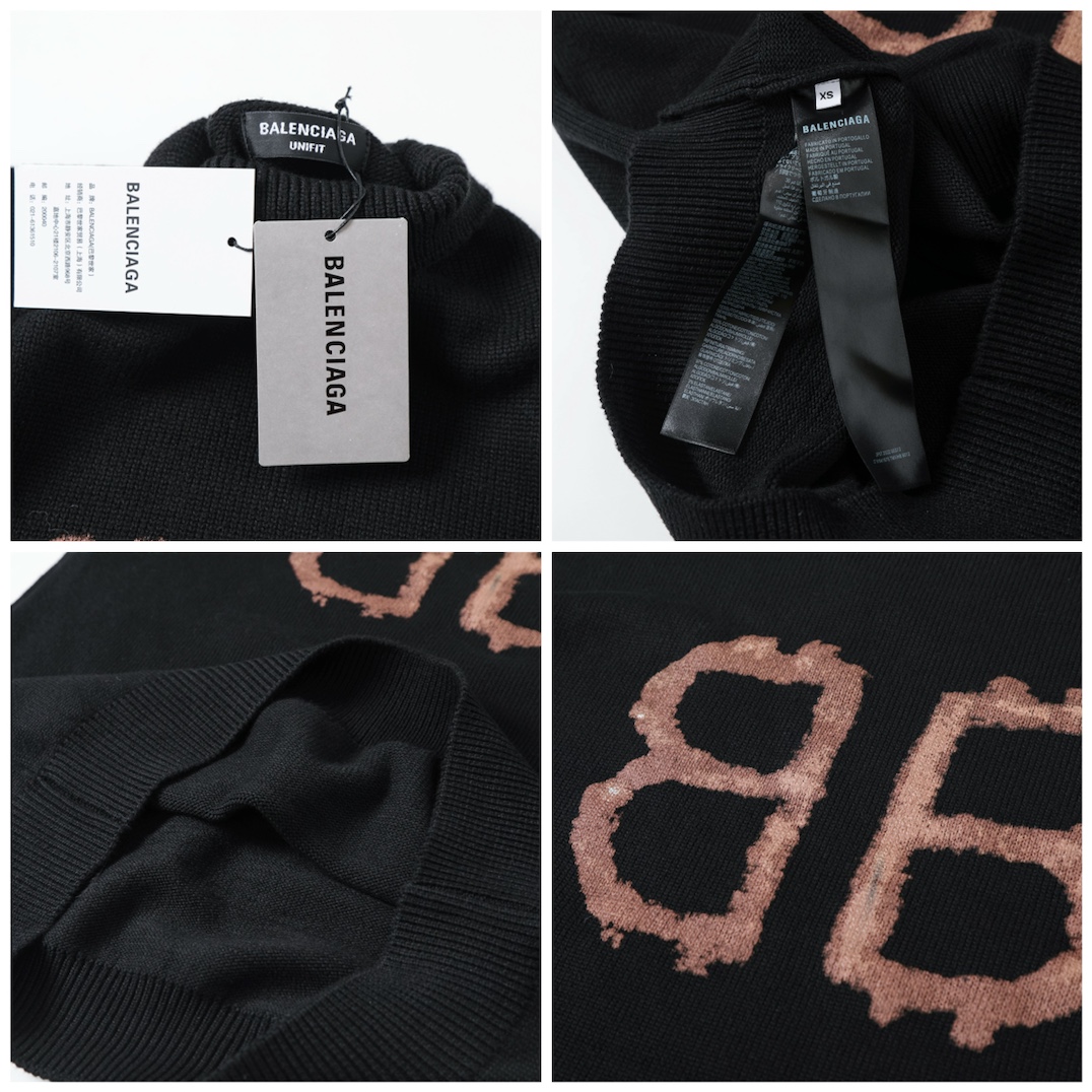 BALENCIAGA バレンシアガ ニットセーター ブラック - 画像 8