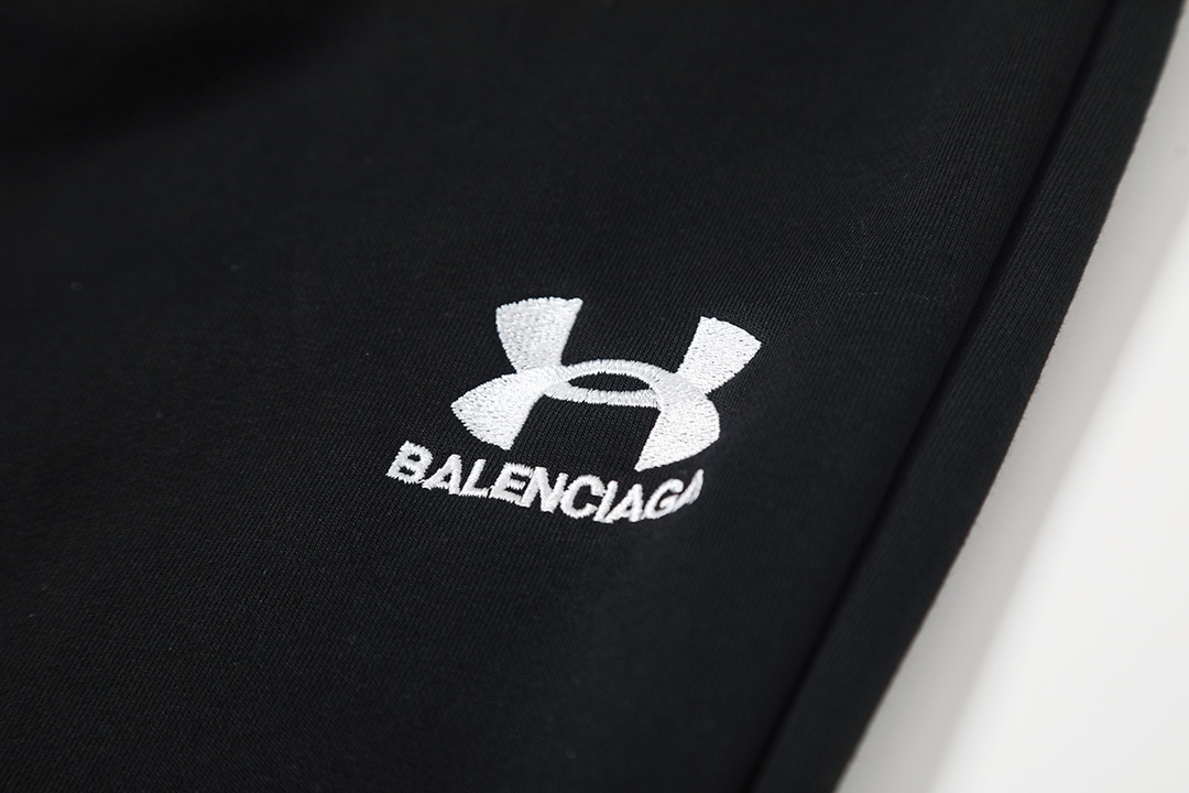 UNDER ARMOUR アンダーアーマー BLGC x UA 25SS 跨界联名刺绣卫裤 ブラック - 画像 6