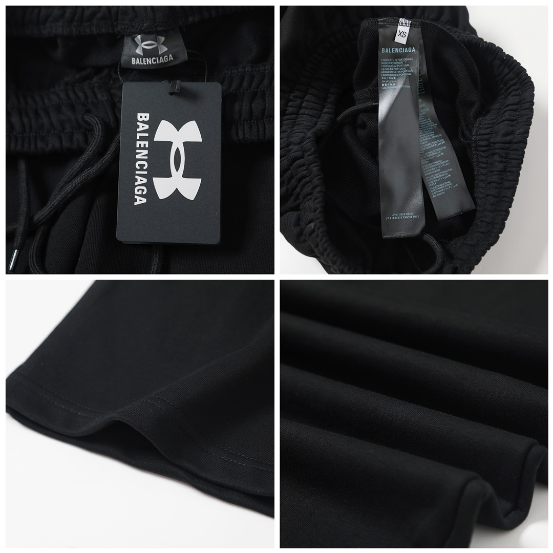 UNDER ARMOUR アンダーアーマー BLGC x UA 25SS 跨界联名刺绣卫裤 ブラック - 画像 8