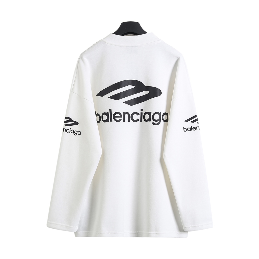 BALENCIAGA バレンシアガ フラットシャツ 3Dプリント Vネック 3色展開 - 画像 2