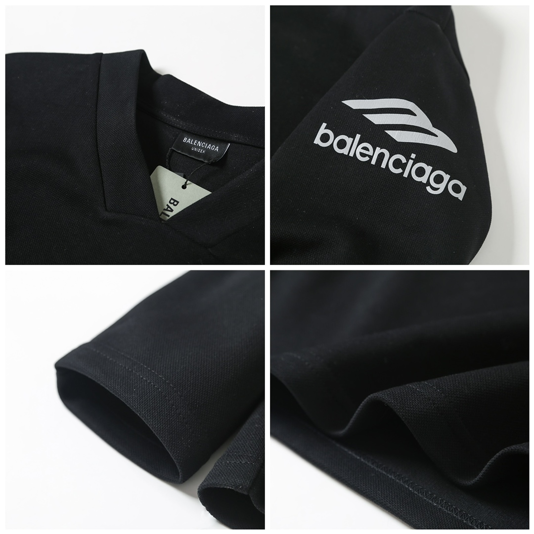 BALENCIAGA バレンシアガ フラットシャツ 3Dプリント Vネック 3色展開 - 画像 7