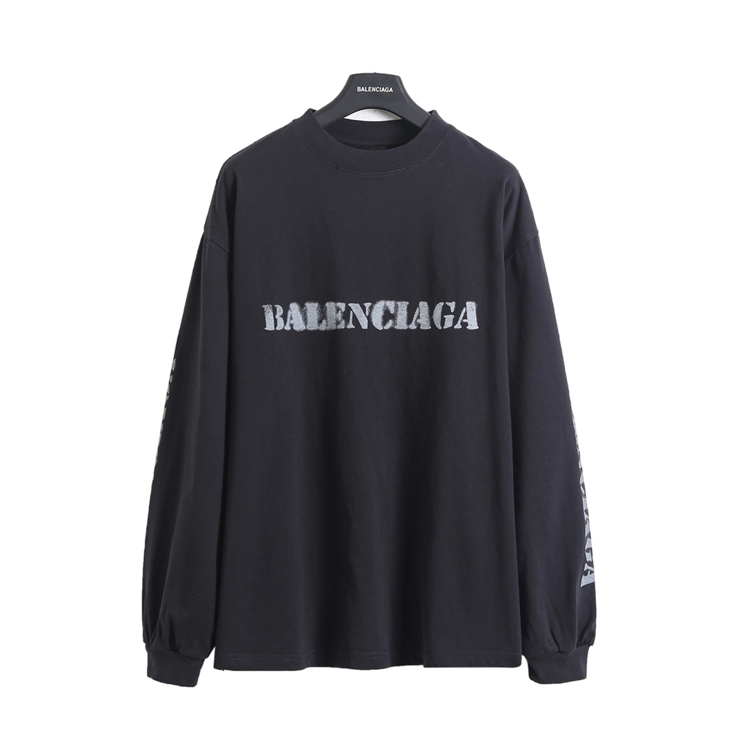 BALENCIAGA バレンシアガ ロングTシャツ ブラック