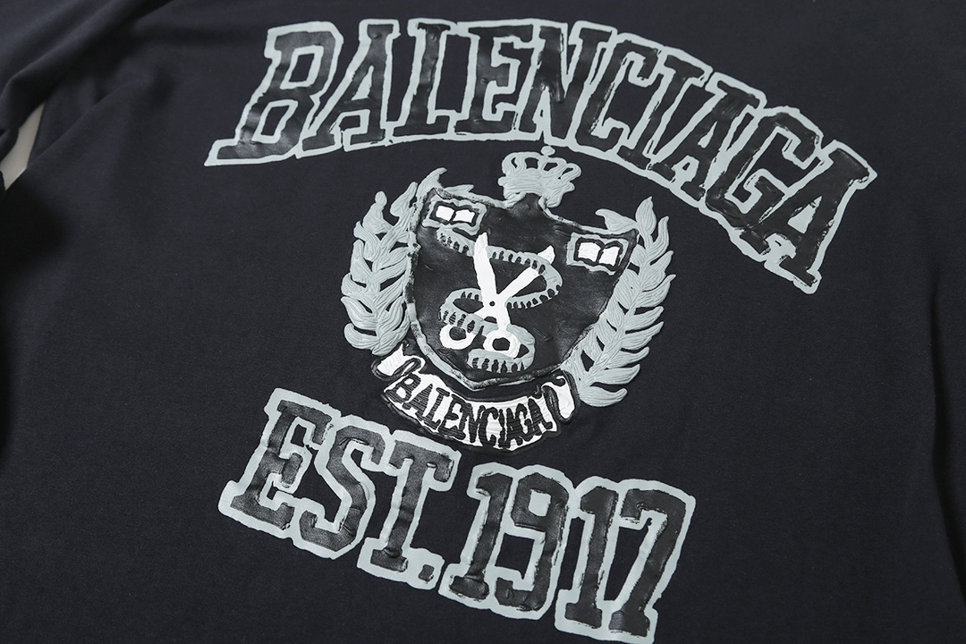 BALENCIAGA バレンシアガ ロングTシャツ ブラック - 画像 4