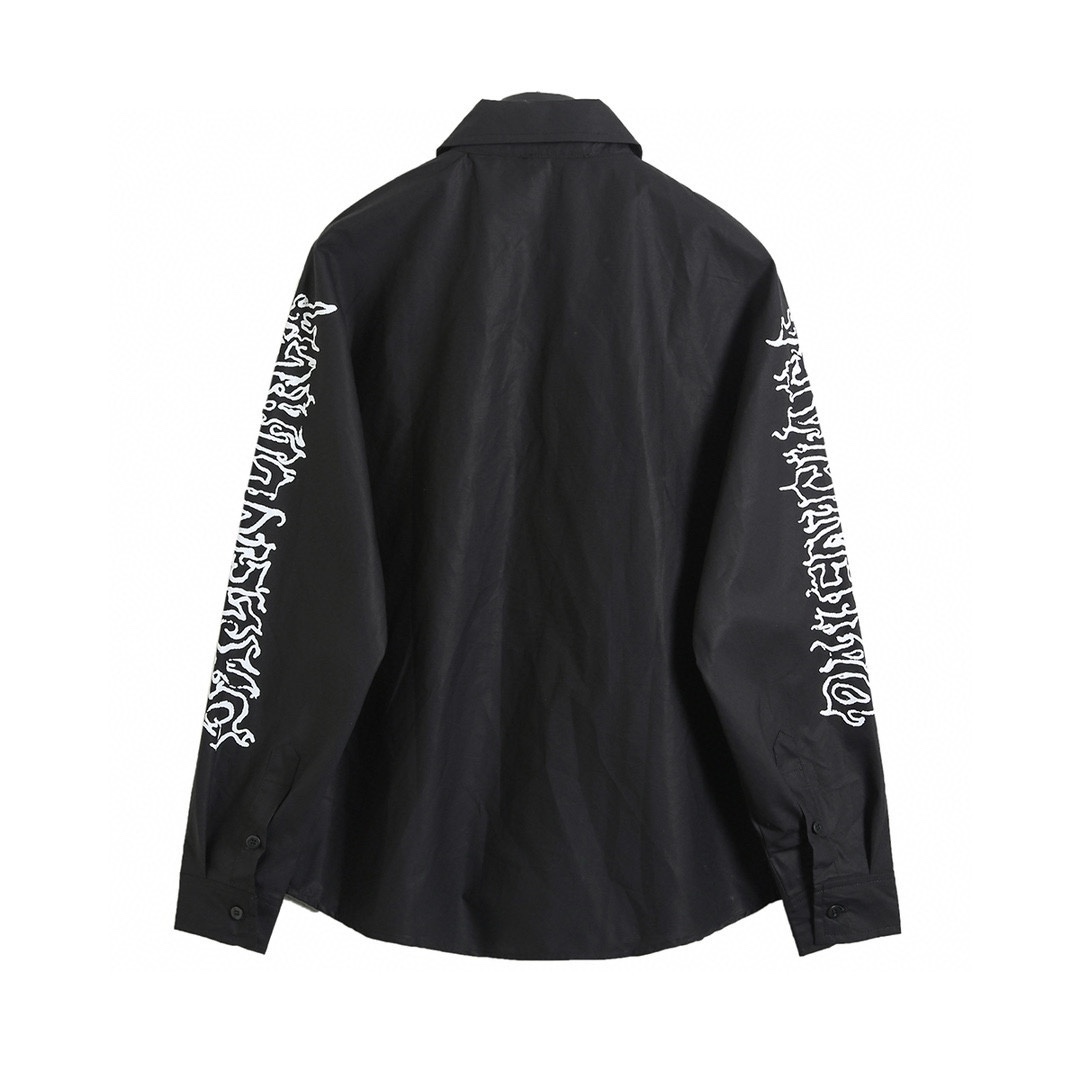 BALENCIAGA バレンシアガ ロングシャツ ブラック - 画像 2