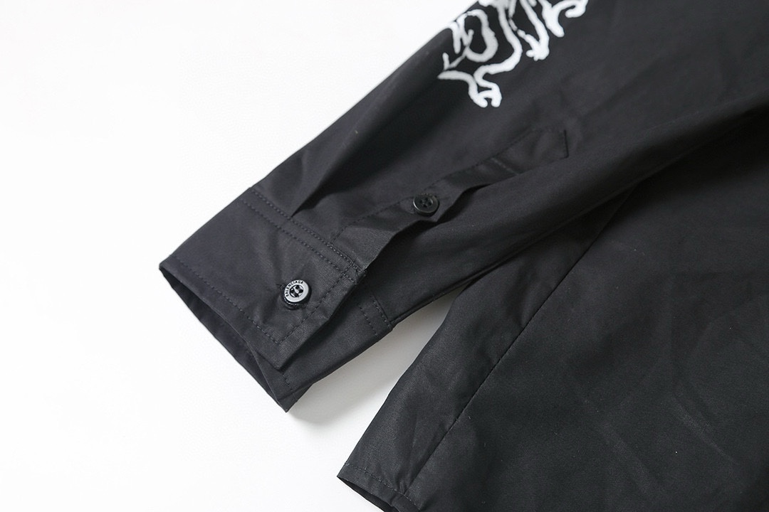 BALENCIAGA バレンシアガ ロングシャツ ブラック - 画像 6