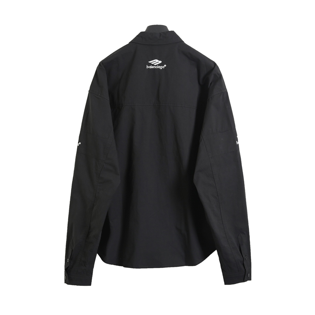 BALENCIAGA バレンシアガ ロングシャツ ブラック - 画像 2