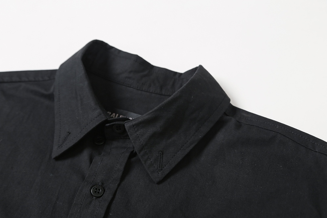 BALENCIAGA バレンシアガ ロングシャツ ブラック - 画像 3