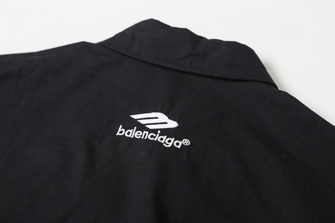 BALENCIAGA バレンシアガ ロングシャツ ブラック - 画像 6