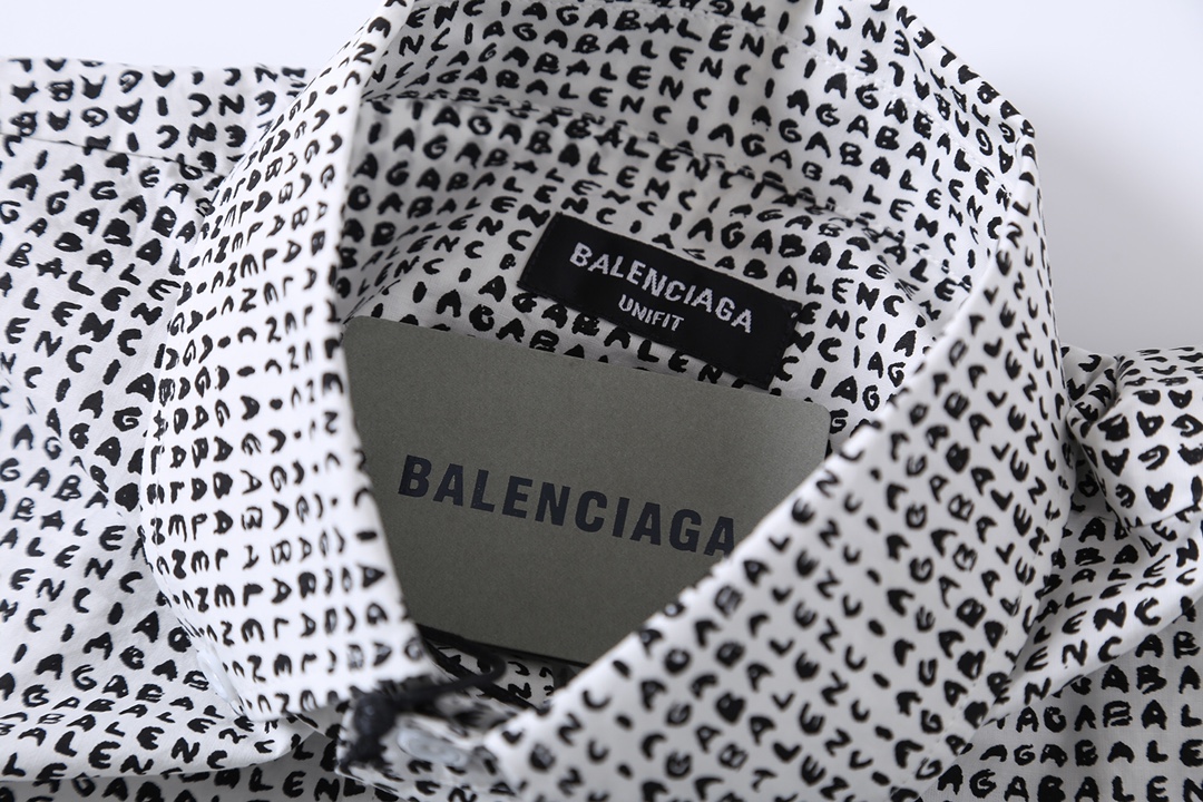 BALENCIAGA バレンシアガ メンズ シャツ ブラック 全4色 - 画像 7