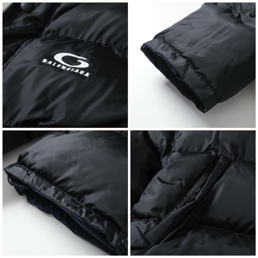 BALENCIAGA バレンシアガ ダウンジャケット ブラック ネイビー 全2色 - 画像 5