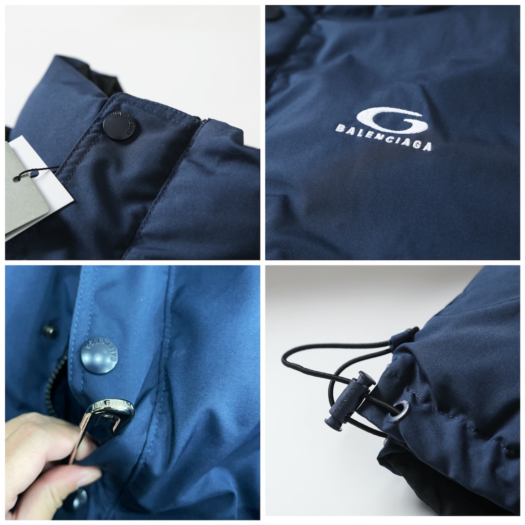 BALENCIAGA バレンシアガ ダウンジャケット ブラック ネイビー 全2色 - 画像 6