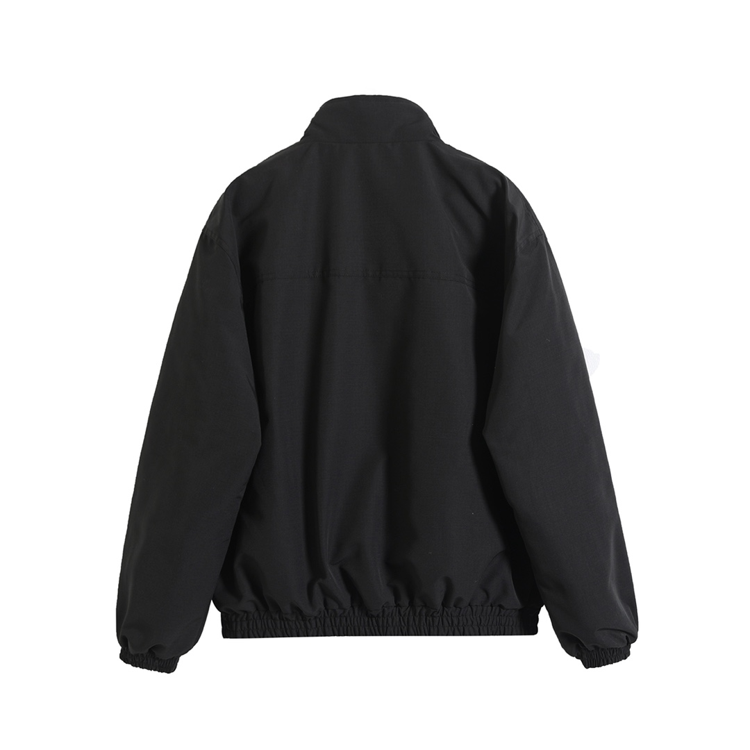 BALENCIAGA バレンシアガ フリースジャケット 本革 ブルゾン 黒色 - 画像 2