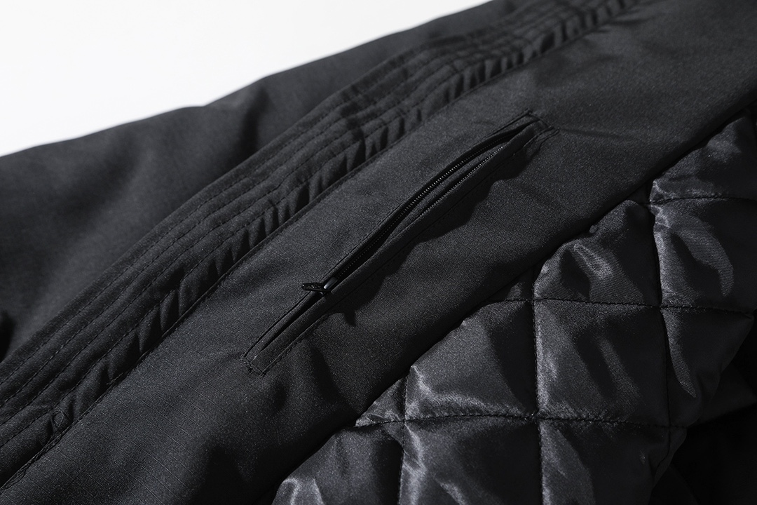 BALENCIAGA バレンシアガ フリースジャケット 本革 ブルゾン 黒色 - 画像 6