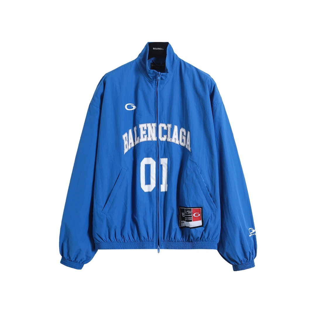 BALENCIAGA バレンシアガ フルジップジャケット 通勤 01 ブラック/ブルー - 画像 3