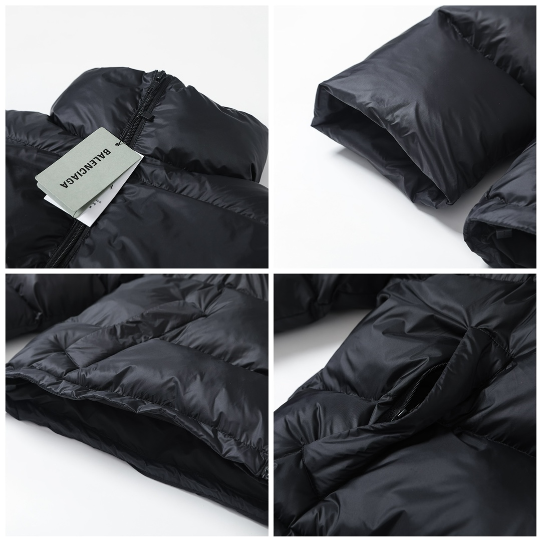 BALENCIAGA バレンシアガ ダウンジャケット ブルゾン ブラック/ホワイト - 画像 6