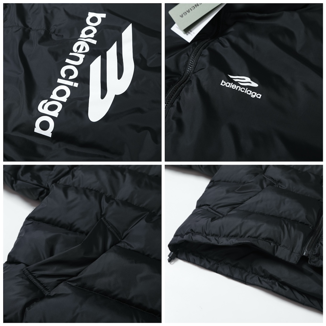 BALENCIAGA バレンシアガ ダウンジャケット ブラック - 画像 7