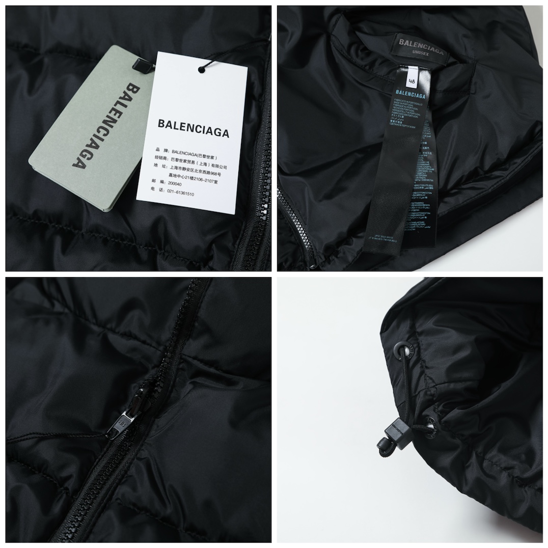 BALENCIAGA バレンシアガ ダウンジャケット ブラック - 画像 8