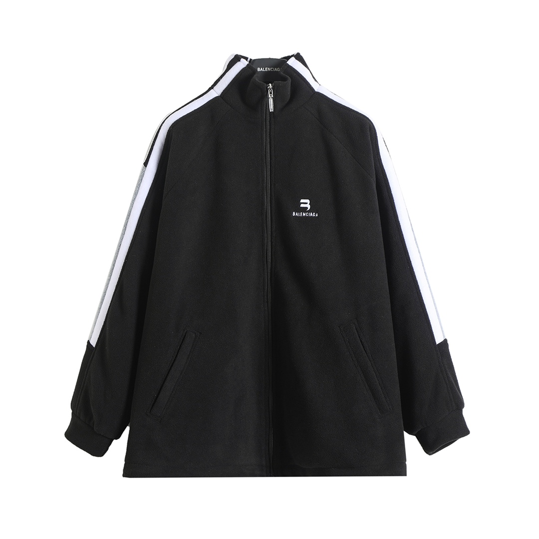 BALENCIAGA バレンシアガ フルジップジャケット 本革 ブラック