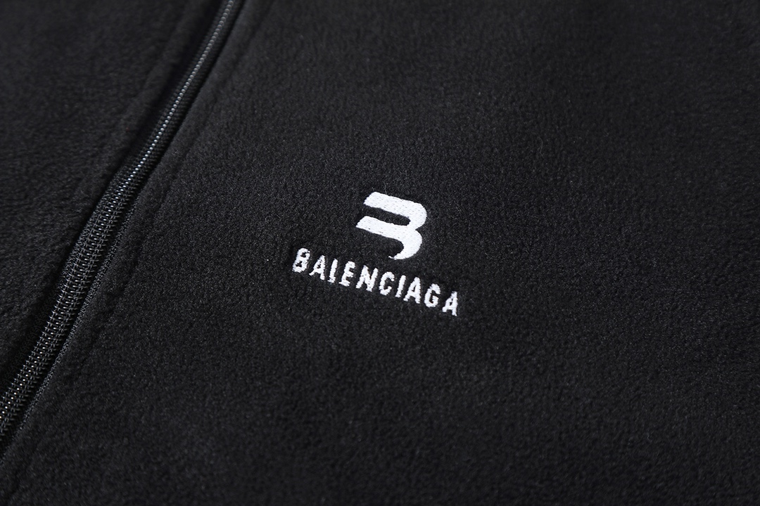 BALENCIAGA バレンシアガ フルジップジャケット 本革 ブラック - 画像 5