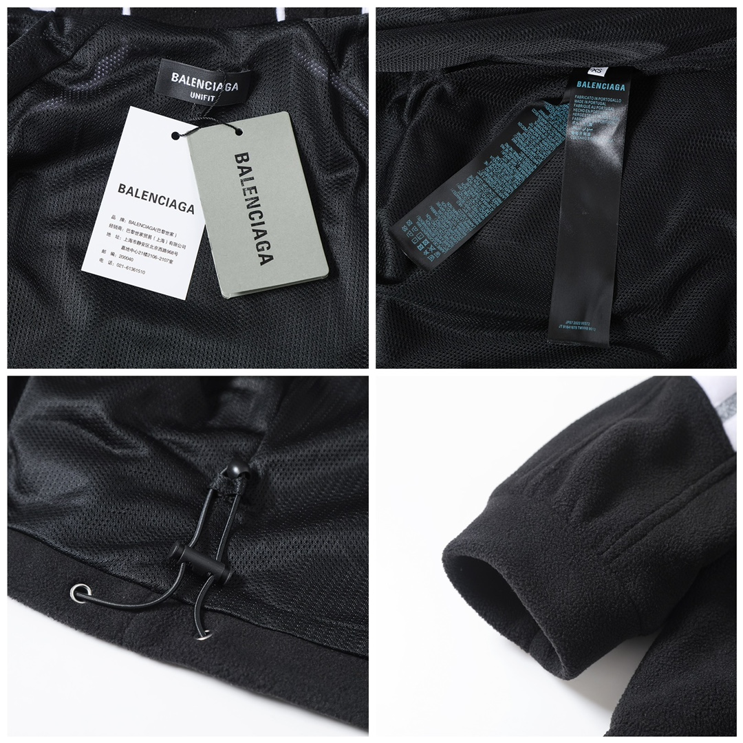 BALENCIAGA バレンシアガ フルジップジャケット 本革 ブラック - 画像 8