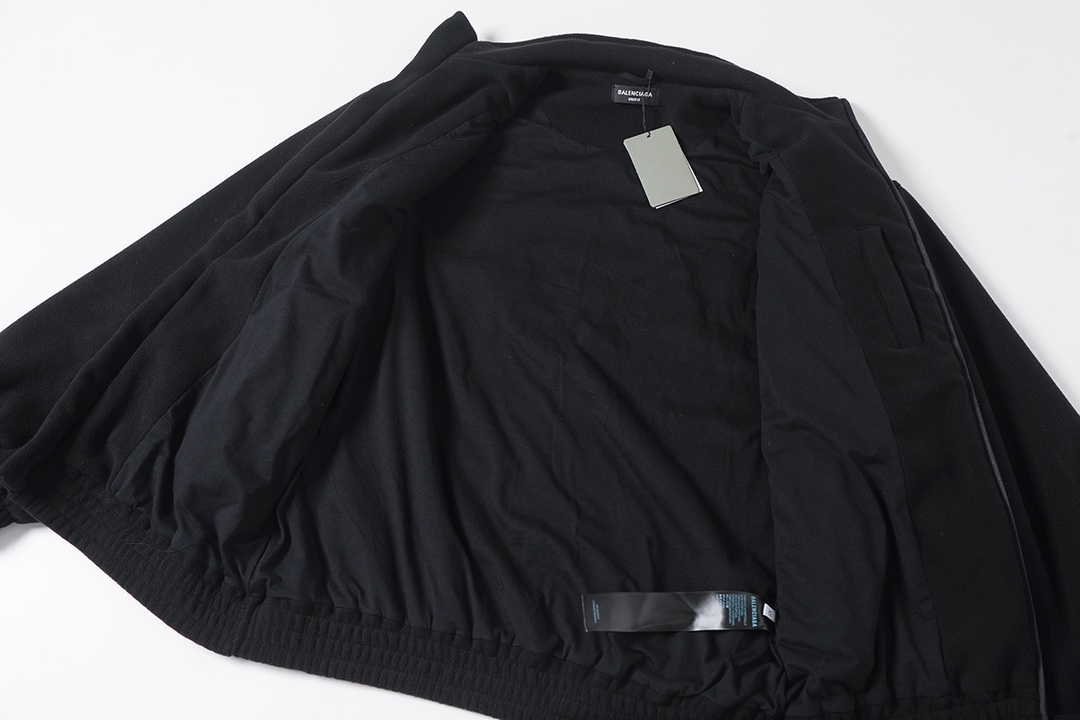 BALenciaga バレンシアガ フルジップスウェット ブラック - 画像 5