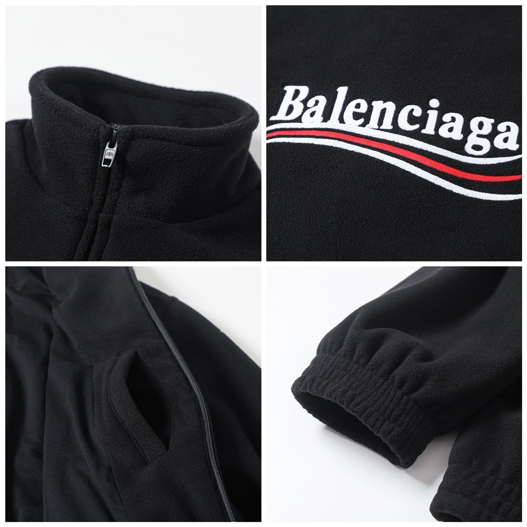 BALenciaga バレンシアガ フルジップスウェット ブラック - 画像 6