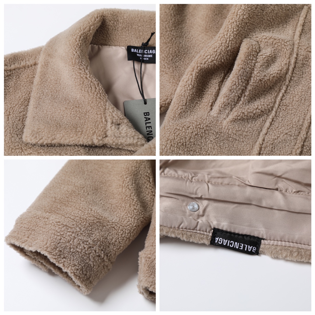 BALENCIAGA バレンシアガ ファー ブルゾン カーキ - 画像 7