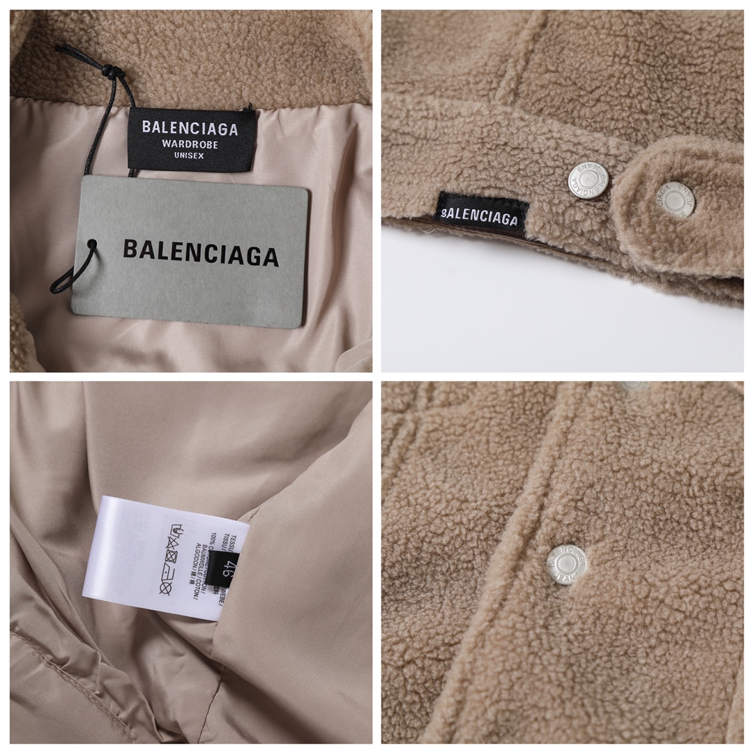 BALENCIAGA バレンシアガ ファー ブルゾン カーキ - 画像 8