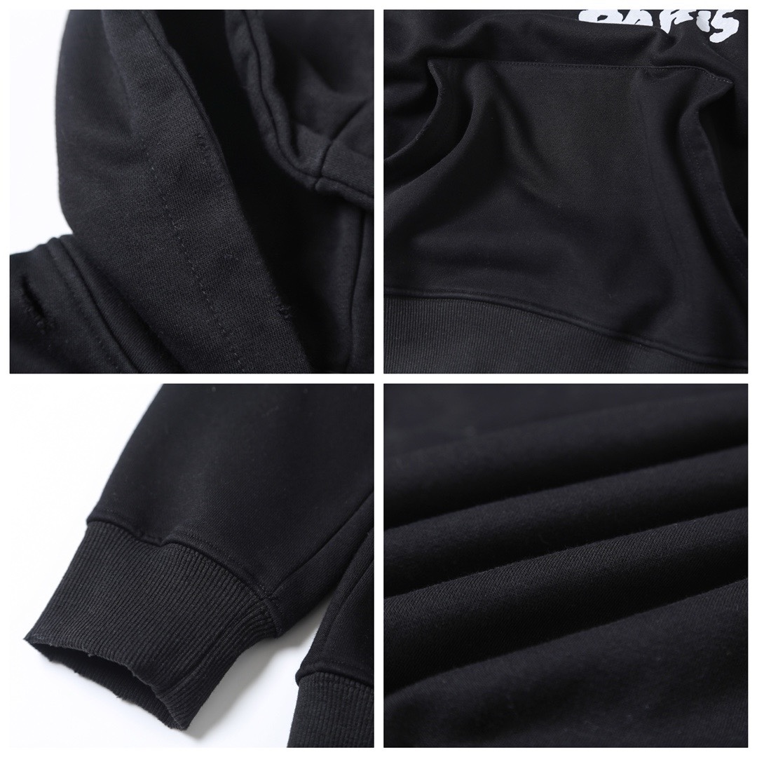 BALENCIAGA バレンシアガ ロゴプリントパーカー 黒/白 全2色 - 画像 8