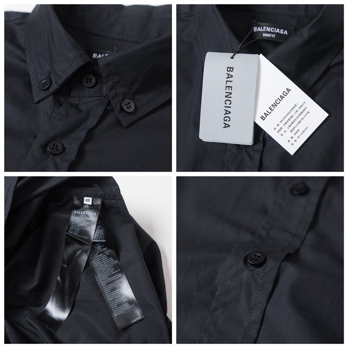 BALENCIAGA バレンシアガ ロゴシャツ ブラック/ホワイト - 画像 8