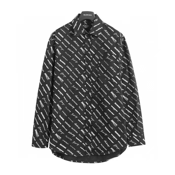 BALENCIAGA バレンシアガ ロゴプリントシャツ 白色 全2色 - 画像 4