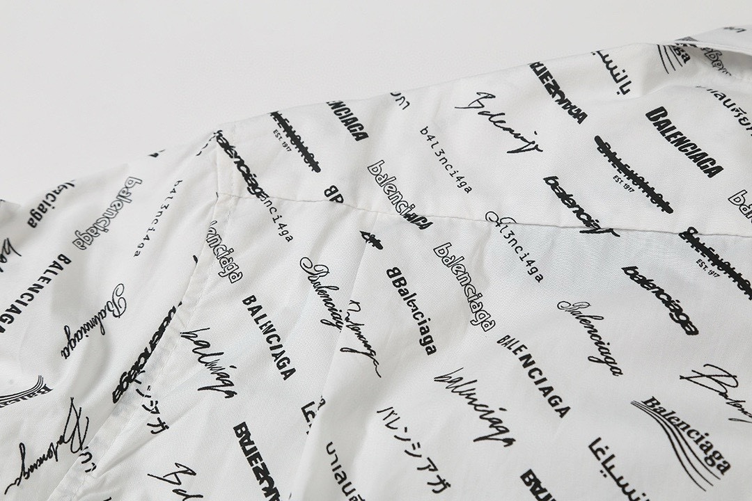 BALENCIAGA バレンシアガ ロゴプリントシャツ 白色 全2色 - 画像 7